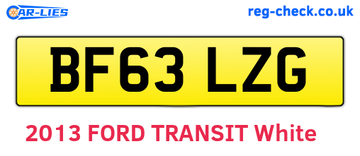 BF63LZG are the vehicle registration plates.
