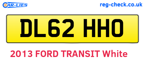 DL62HHO are the vehicle registration plates.