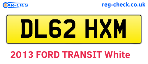 DL62HXM are the vehicle registration plates.