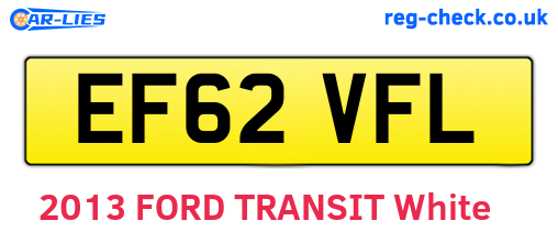 EF62VFL are the vehicle registration plates.