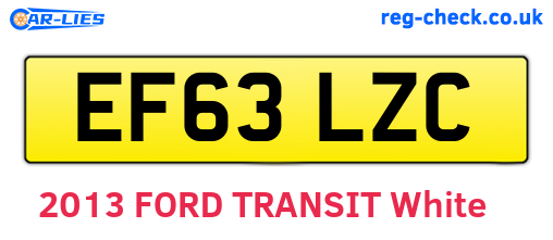 EF63LZC are the vehicle registration plates.