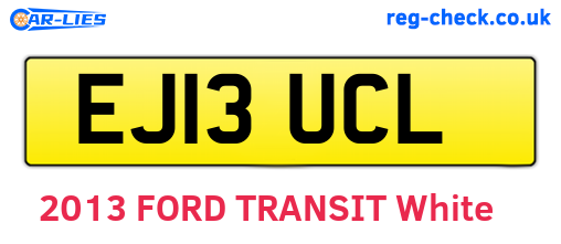 EJ13UCL are the vehicle registration plates.