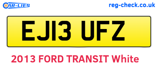 EJ13UFZ are the vehicle registration plates.