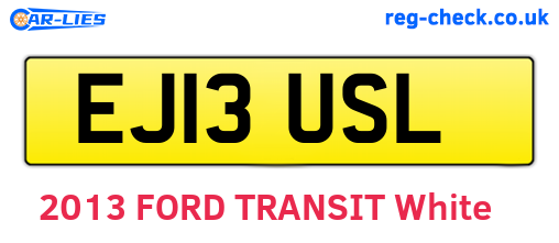 EJ13USL are the vehicle registration plates.