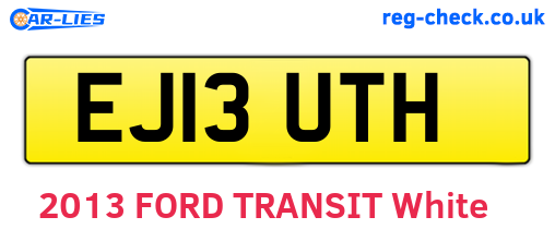 EJ13UTH are the vehicle registration plates.