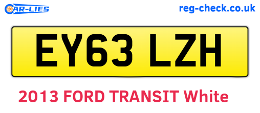 EY63LZH are the vehicle registration plates.