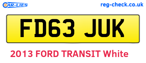 FD63JUK are the vehicle registration plates.