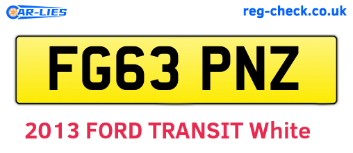 FG63PNZ are the vehicle registration plates.
