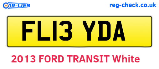 FL13YDA are the vehicle registration plates.