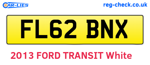 FL62BNX are the vehicle registration plates.