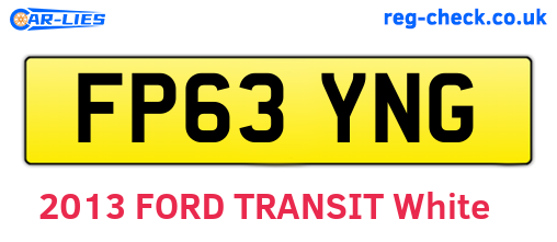 FP63YNG are the vehicle registration plates.