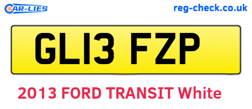 GL13FZP are the vehicle registration plates.