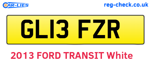 GL13FZR are the vehicle registration plates.