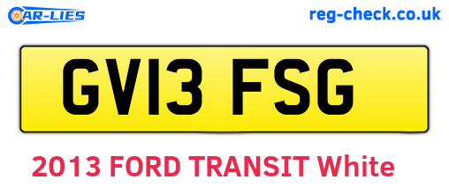 GV13FSG are the vehicle registration plates.