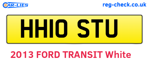 HH10STU are the vehicle registration plates.
