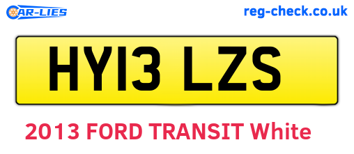 HY13LZS are the vehicle registration plates.