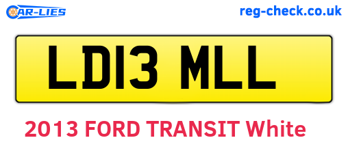 LD13MLL are the vehicle registration plates.