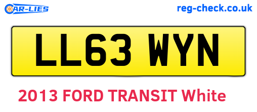 LL63WYN are the vehicle registration plates.