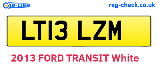 LT13LZM are the vehicle registration plates.