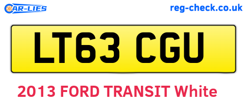 LT63CGU are the vehicle registration plates.