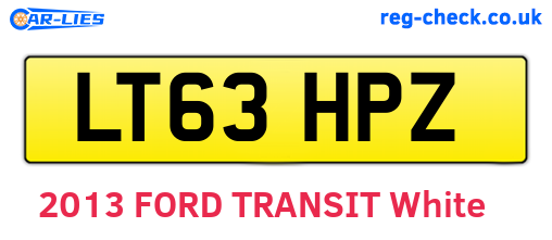 LT63HPZ are the vehicle registration plates.