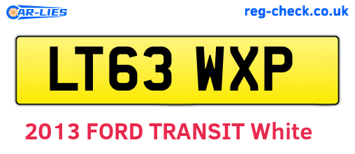LT63WXP are the vehicle registration plates.