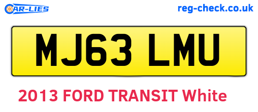 MJ63LMU are the vehicle registration plates.