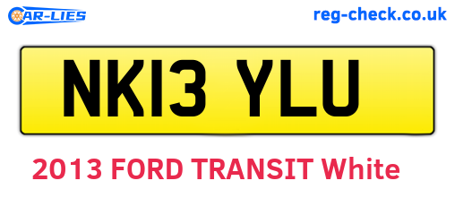 NK13YLU are the vehicle registration plates.