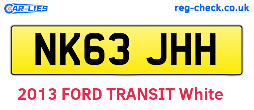 NK63JHH are the vehicle registration plates.