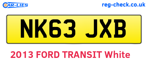 NK63JXB are the vehicle registration plates.