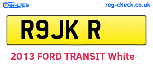 R9JKR are the vehicle registration plates.