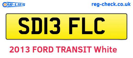SD13FLC are the vehicle registration plates.