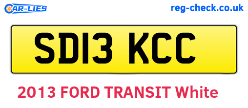 SD13KCC are the vehicle registration plates.