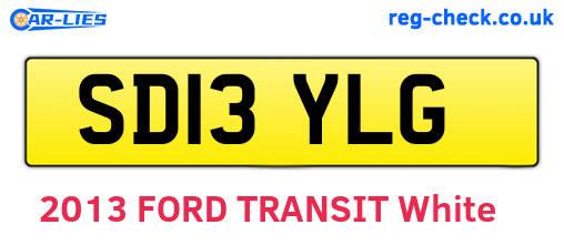 SD13YLG are the vehicle registration plates.
