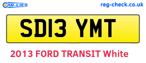 SD13YMT are the vehicle registration plates.