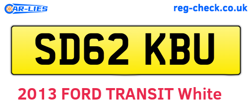 SD62KBU are the vehicle registration plates.