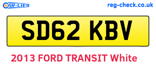 SD62KBV are the vehicle registration plates.