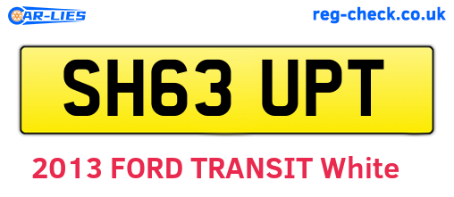 SH63UPT are the vehicle registration plates.