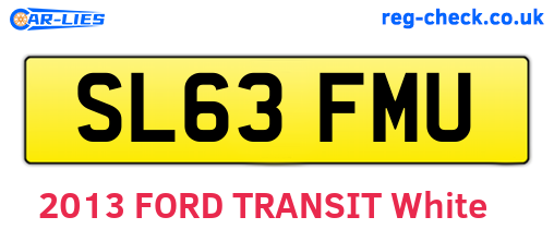 SL63FMU are the vehicle registration plates.