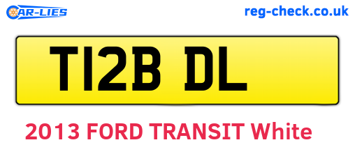 T12BDL are the vehicle registration plates.
