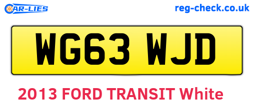WG63WJD are the vehicle registration plates.
