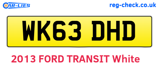 WK63DHD are the vehicle registration plates.