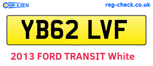 YB62LVF are the vehicle registration plates.