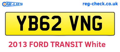 YB62VNG are the vehicle registration plates.