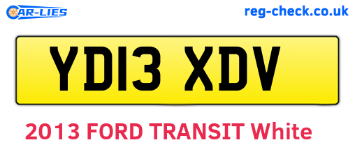 YD13XDV are the vehicle registration plates.