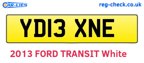 YD13XNE are the vehicle registration plates.