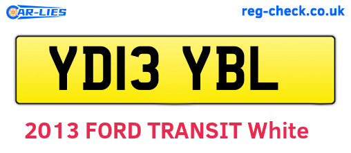 YD13YBL are the vehicle registration plates.