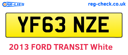 YF63NZE are the vehicle registration plates.