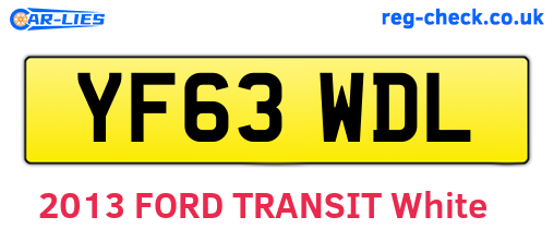 YF63WDL are the vehicle registration plates.