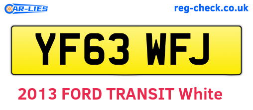 YF63WFJ are the vehicle registration plates.
